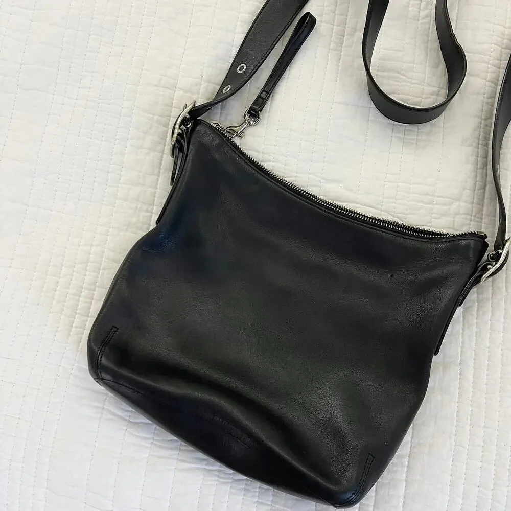 Vintage Coach Legacy Hobo Leather Bag 9326 Crossbody Handbag Black Purse